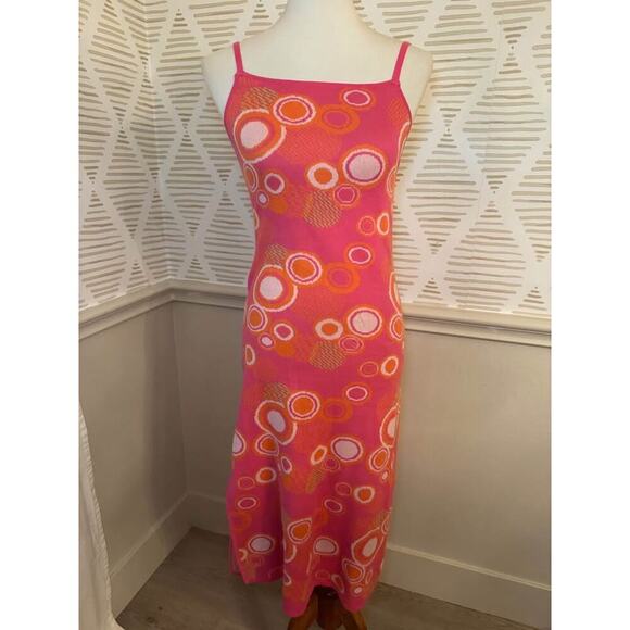 Another Girl Women Size 6 Small Y2k 90s Inspired Abstract Bubble Intarsia Dress - Picture 1 of 6